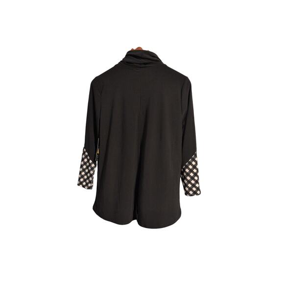 Ali Miles Petite Large Black & White Double Layer Top – NWT - Picture 4 of 5